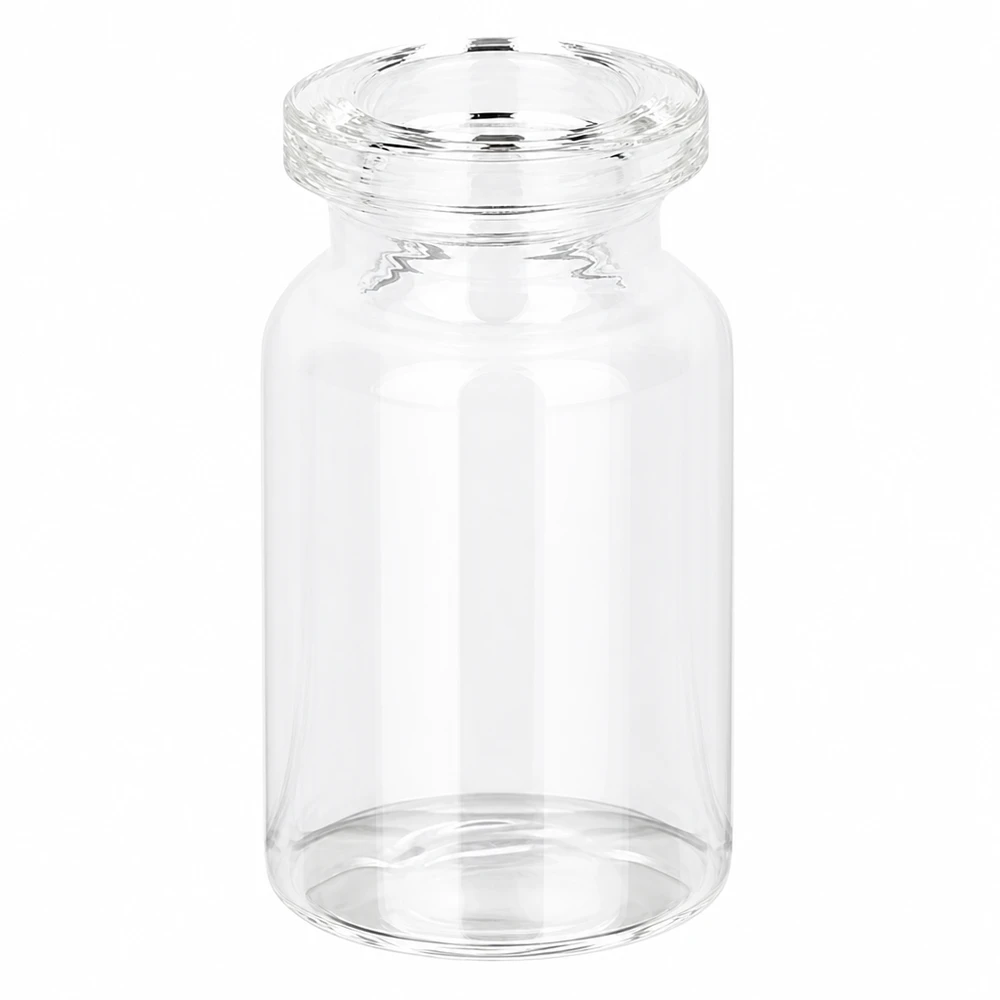 Injektionsflasche Klarglas 5ml 5ml Klarglas Fläschchen für Injektionslösungen transparent mit glattem Boden