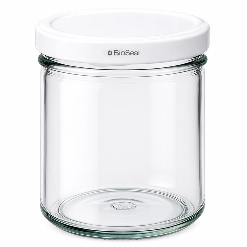 167ml Sturzglas mit BioSeal Deckel weiß UNiTWIST UNiTWIST Einmachglas 167ml mit weißem TO66 BioSeal Deckel Vorratsglas Konservenglas transparent