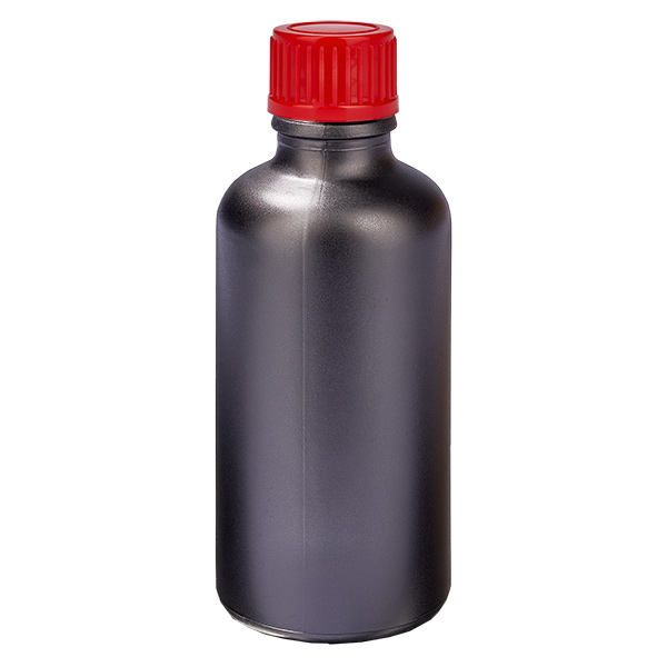50ml Flasche 11mm Schraubverschluss rot Standard BlackLine UT18/50