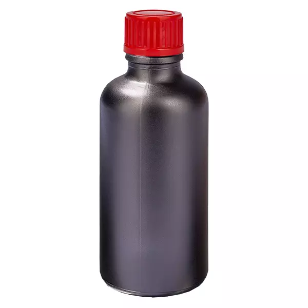 50ml Flasche 11mm Schraubverschluss rot Standard BlackLine UT18/50 50ml Flasche 11mm Schraubverschluss rot Standard BlackLine UT18/50