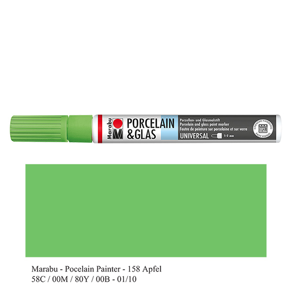 Malstift Apfel 1-2mm für Glas/Porzellan Malstift Apfel 1-2mm für Glas/Porzellan