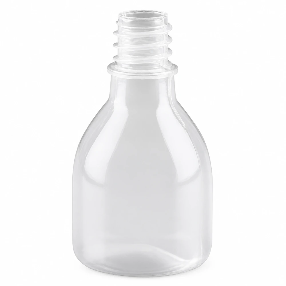 Kompakte durchsichtige Enghals-Laborflasche 20ml ohne Deckel für Proben und Reagenzien