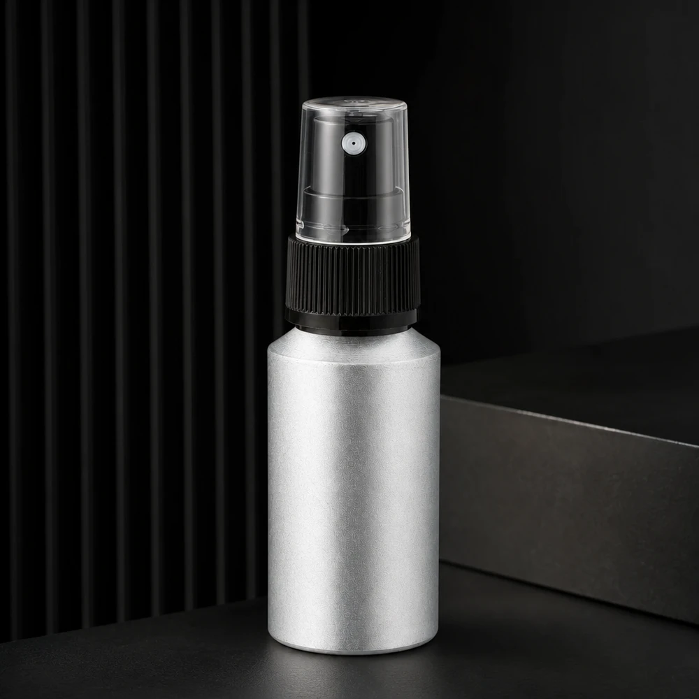 Leichte 30ml gebeizte Aluflasche mit Feinsprühzerstäuber optimal für Reise und Handtasche