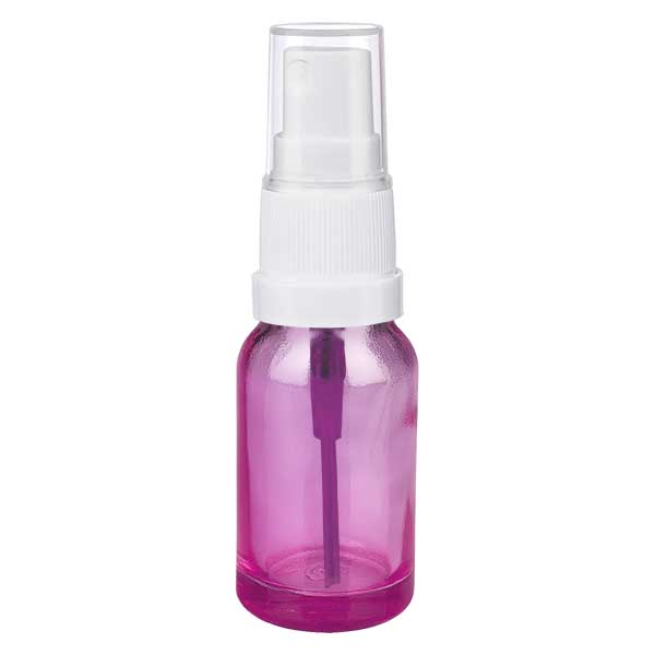 10ml Sprayflasche weiss/transparent Standard PurpleLine UT18/10