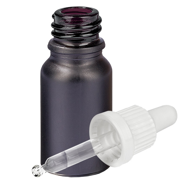 10ml Pipettenflasche weiß Originalitätsverschluss BlackLine UT18/10 10ml Pipettenflasche weiß Originalitätsverschluss BlackLine UT18/10