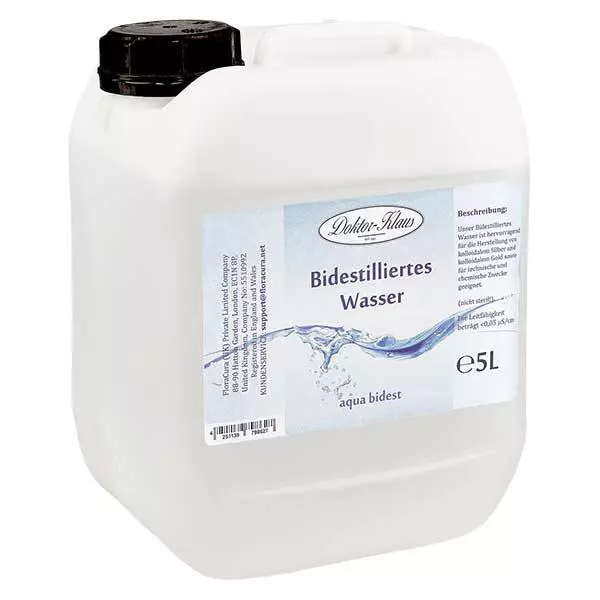 Bidestilliertes Wasser 5L Doktor-Klaus