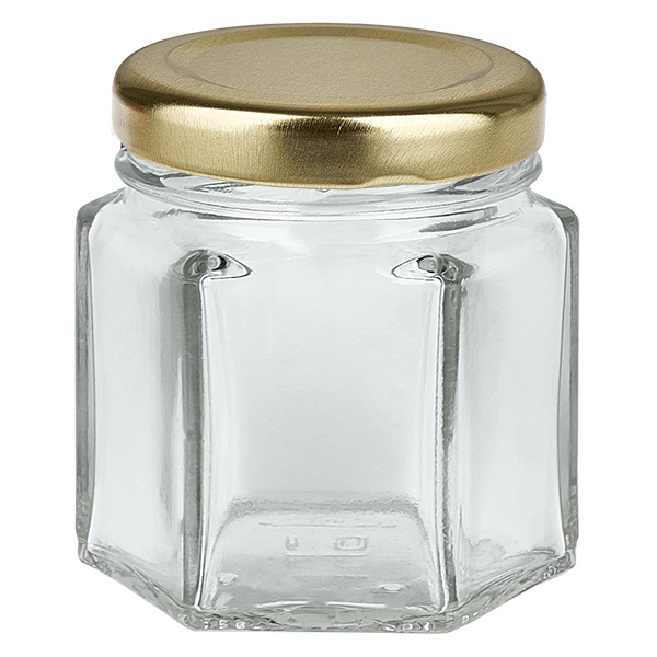 47ml Hexaglas mit BasicSeal Deckel gold UNiTWIST