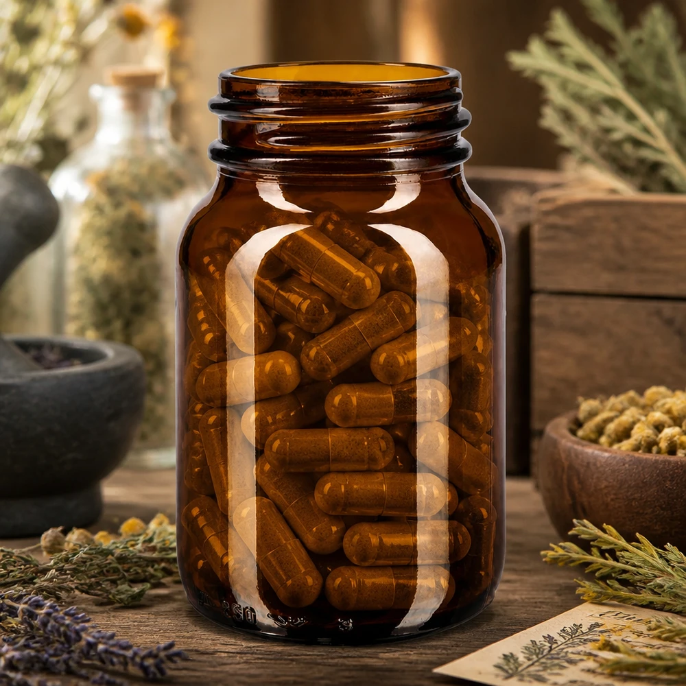 250ml Weithalsflasche Braunglas Medizinflasche braun 250ml mit großem Durchmesser optimal für Aufbewahrung von Tabletten