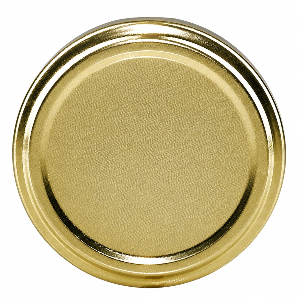 BasicSeal Verschlussdeckel TO66 gold aus robustem Stahlblech 66mm