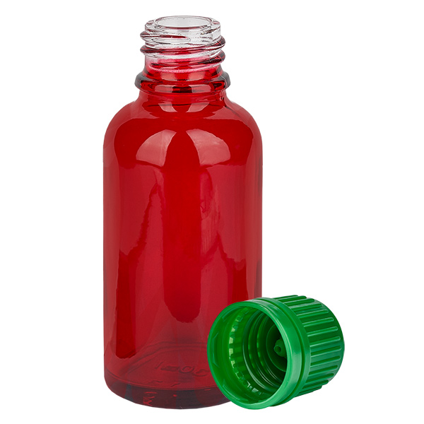 30ml Flasche 11mm Schraubverschluss grün Originalitätsverschluss RedLine UT18/30 30ml Flasche 11mm Schraubverschluss grün Originalitätsverschluss RedLine UT18/30