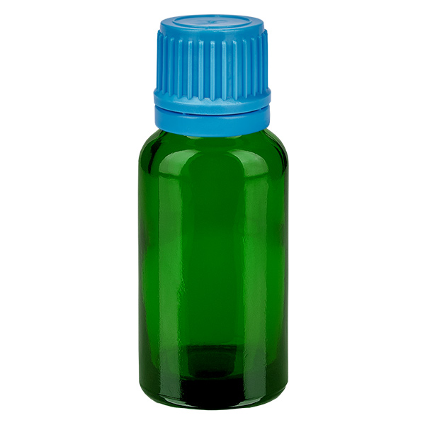 20ml Flasche 11mm Schraubverschluss blau Originalitätsverschluss GreenLine UT18/20 20ml Flasche 11mm Schraubverschluss blau Originalitätsverschluss GreenLine UT18/20
