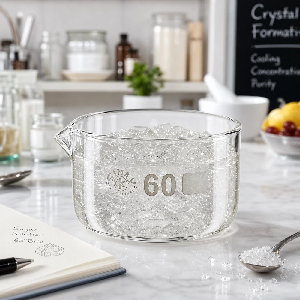 60ml Kristallisierschale mit Ausguss Borosilikat ø60mm 60ml Laborschale Borosilikatglas Kristallwachstum Küche Wissenschaft flach zylindrisch transparent