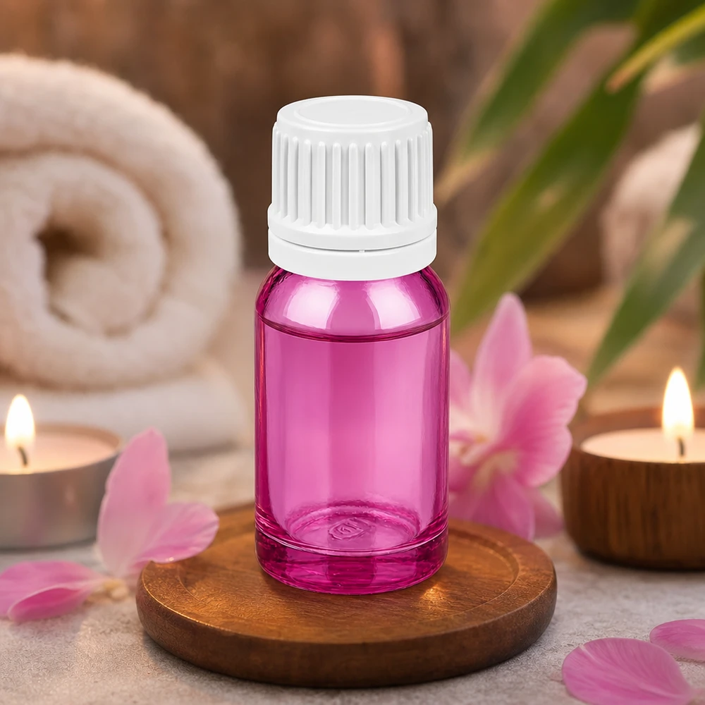 10ml Flasche 11mm Schraubverschluss weiss Originalität Schraubverschlusserschluss PurpleLine UT18/10 10ml Flasche in violett mit weißem Verschluss UT18/10 für sichere Lagerung und einfache Handhabung