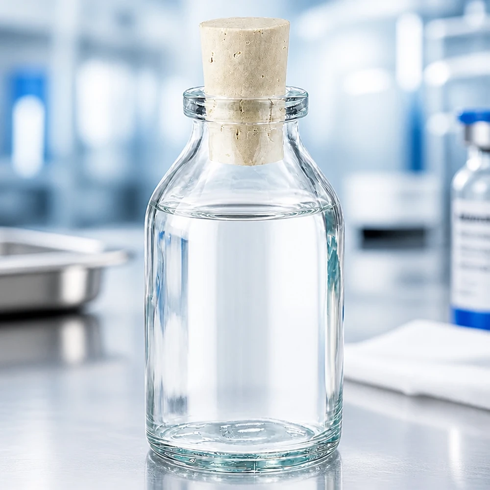 Kompakte Glasflasche 20ml mit Korken für Öle Tinkturen und Laborflüssigkeiten