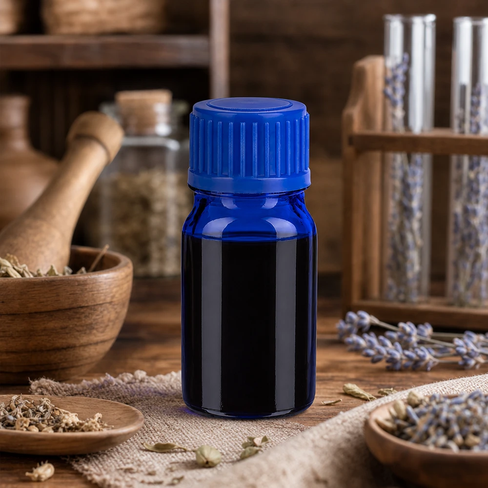 5ml Flasche 11mm Schraubverschluss blau Standard BlueLine UT18/5 Vielseitige 5ml Probenflasche aus Spezialglas für Kosmetik Parfum und therapeutische Öle