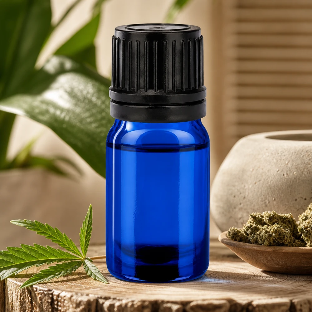 5ml Glasflasche mit rutschfestem Verschluss für einfache Handhabung bei der Dosierung