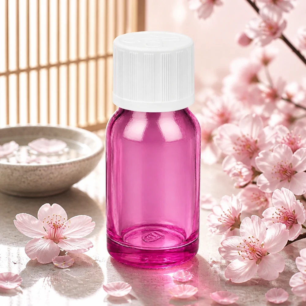 Robuste 10ml Flasche aus violettem Glas mit dichtem Verschluss für lange Produkthaltbarkeit