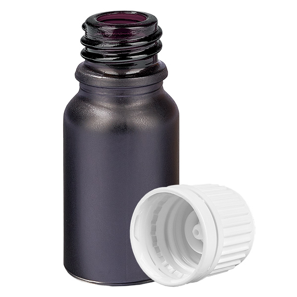 10ml Flasche 11mm Schraubverschluss weiß Originalitätsverschluss BlackLine UT18/10 10ml Flasche 11mm Schraubverschluss weiß Originalitätsverschluss BlackLine UT18/10