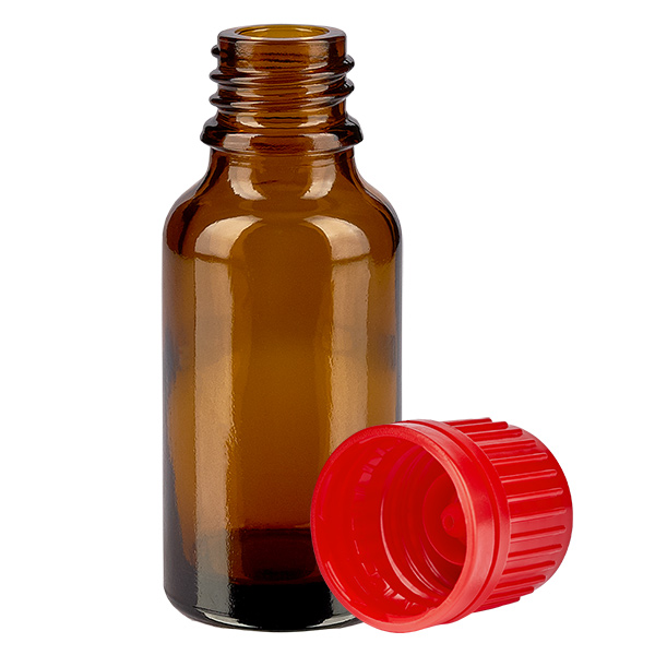 20ml Flasche 11mm Schraubverschluss rot Originalitätsverschluss BrownLine UT18/20 20ml Flasche 11mm Schraubverschluss rot Originalitätsverschluss BrownLine UT18/20
