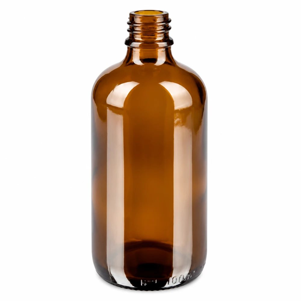 Apothekerflasche braun 100ml mit Sprühaufsatz-Gewinde für pharmazeutische Produkte