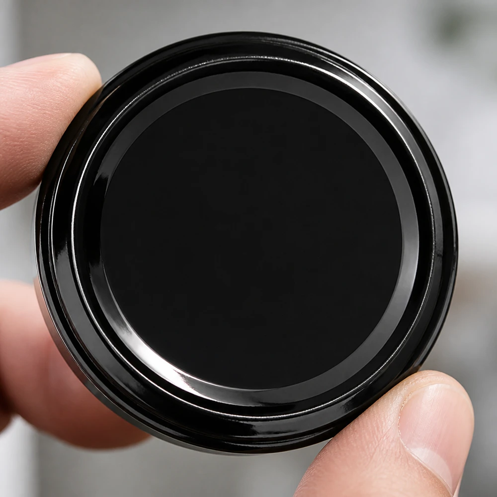 UNiTWIST TO63 BioSeal Deckel schwarz Metallrand Nahaufnahme unitemp BPA-frei Einmachen