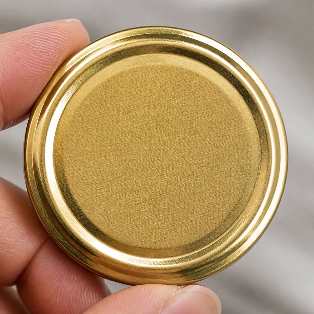 UNiTWIST TO66 gold, BioSeal, BPA-NI, unitemp Glänzend goldener TO66 Schraubdeckel UNiTWIST 66mm BioSeal für Marmeladen und Konserven