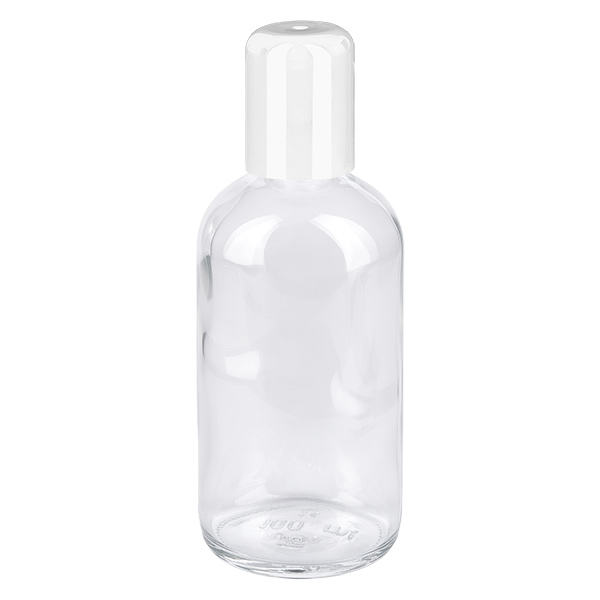 100ml Roll-On Flasche weiß Standardverschluss ClearLine UT18/100 Kleine 100ml Roll-On Reiseflasche weiss ClearLine UT18 für Deo Parfum und Körperpflege