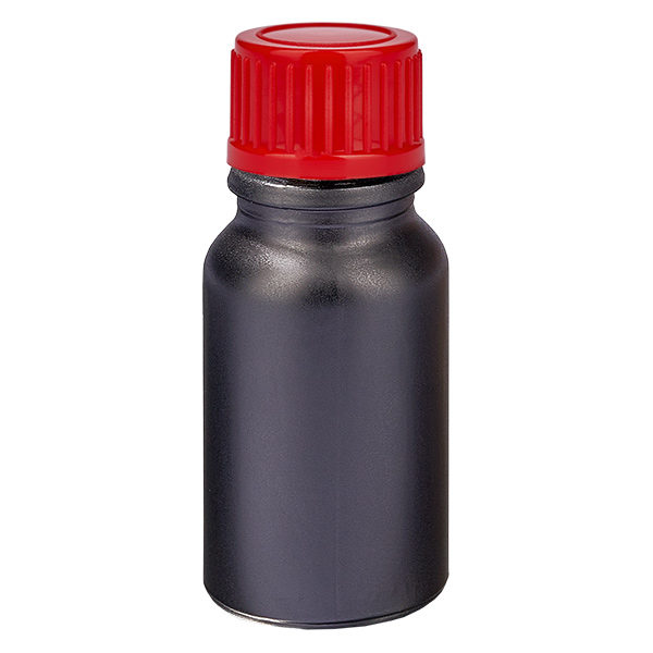 10ml Flasche 11mm Schraubverschluss rot Standard BlackLine UT18/10 10ml Flasche 11mm Schraubverschluss rot Standard BlackLine UT18/10