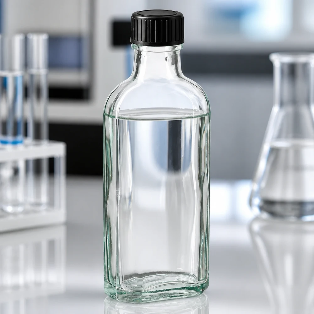 100 ml Meplat klar Schraubverschluss mit EPE-Dichtscheibe 100ml klare Laborflasche Meplat mit sicherem Schraubdeckel für chemische oder pharmazeutische Lösungen