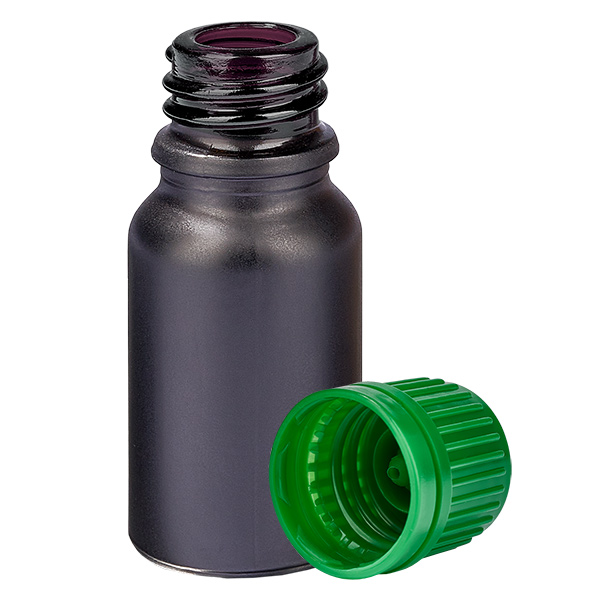 10ml Flasche 11mm Schraubverschluss grün Originalitätsverschluss BlackLine UT18/10 10ml Flasche 11mm Schraubverschluss grün Originalitätsverschluss BlackLine UT18/10