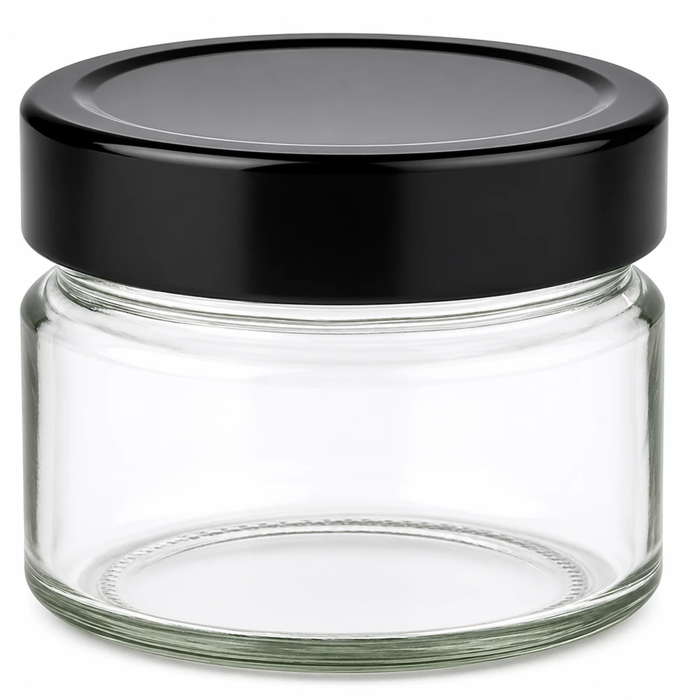 130ml Rundglas + BasicSeal Deckel schwarz UNiTWIST 130ml Rundglas + BasicSeal Deckel schwarz UNiTWIST