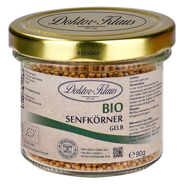 Senfkörner Bio 90g gelb Doktor-Klaus noWaste