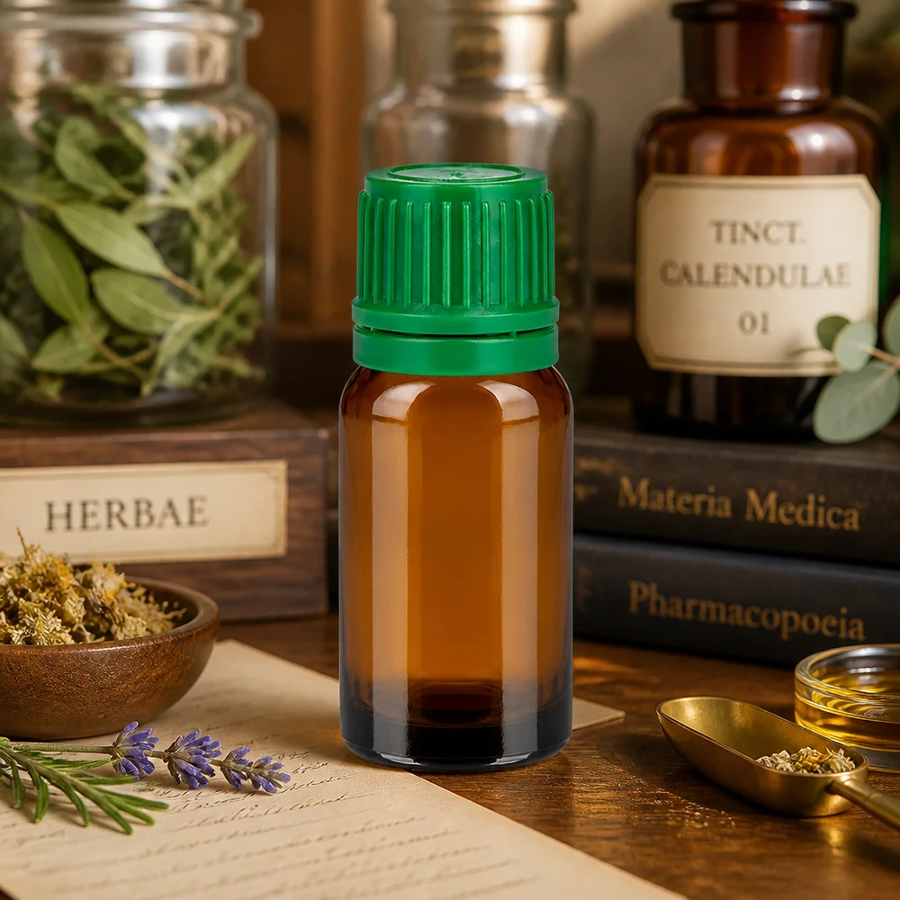 10ml Flasche 11mm Schraubverschluss grün Originalitätsverschluss BrownLine UT18/10 10ml Braunglas Vorratsflasche mit grünem Deckel für homöopathische Mittel und Extrakte