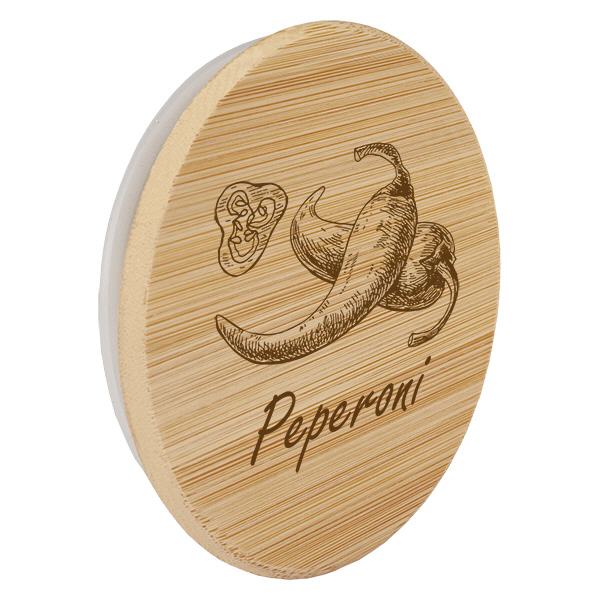 Holzdeckel "Peperoni" für WECK RR60 Holzdeckel "Peperoni" für WECK RR60