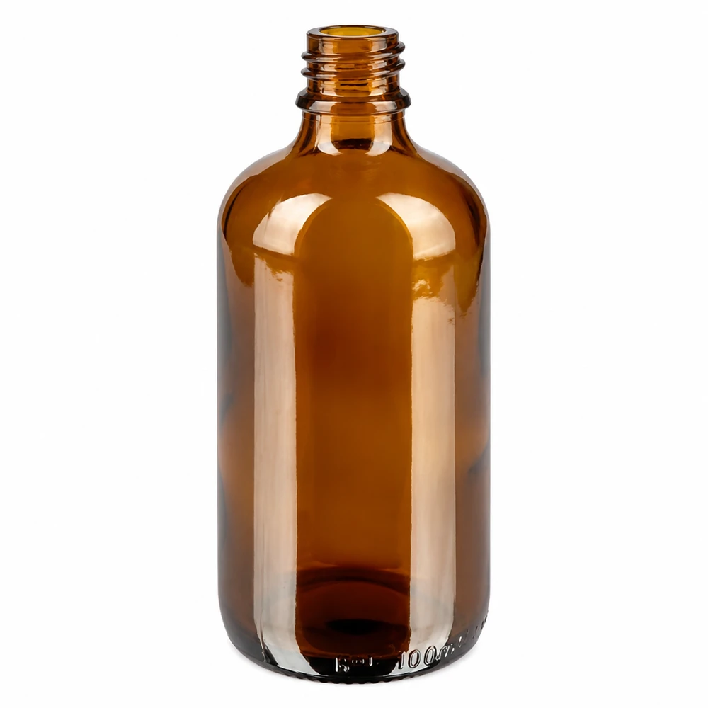 Premium Glasflasche 100ml mit brauner Tönung ideal für DIY Kosmetik und Aromatherapie