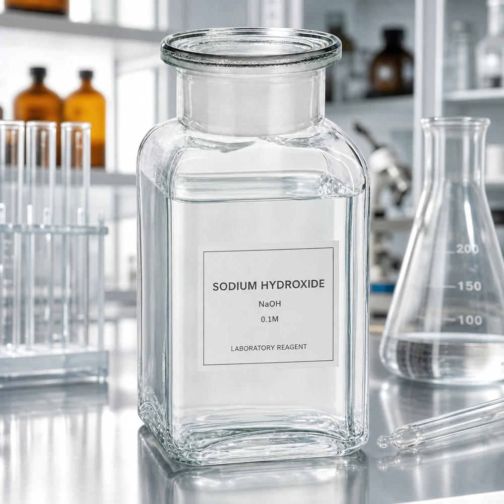 Transparente Laborflasche 100ml Vierkantform Weithals Glasstopfen für Chemikalienaufbewahrung