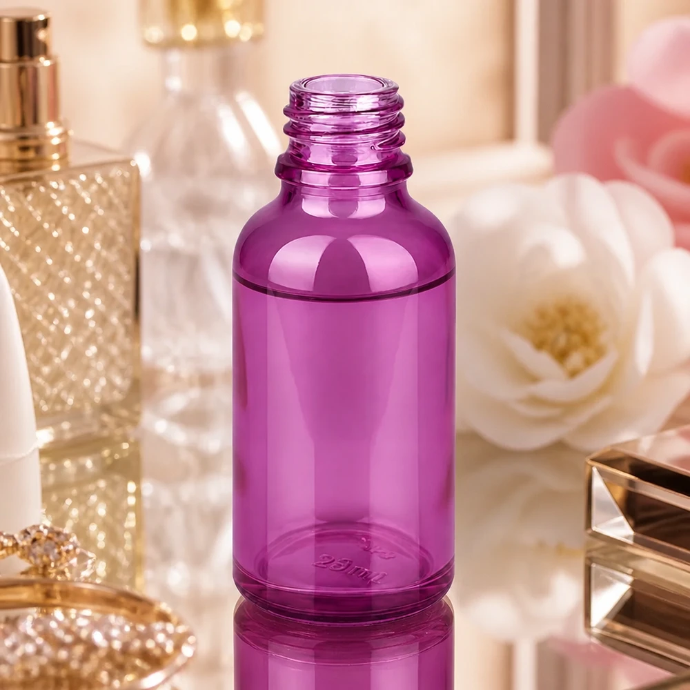 30ml Apothekenflasche PurpleLine UT18/30 UNiTWIST Hochglänzende 30ml PurpleLine Glasflasche mit elegantem Design für Premium Kosmetikprodukte