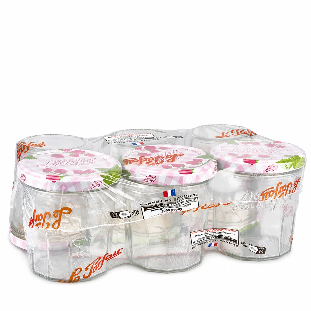 324ml Sturzglas "Jam" mit Schraubdeckel Le Parfait® Le Parfait Sturzgläser 324ml im 6er-Pack mit Schraubdeckeln in Folie verpackt für Marmelade und Konserven