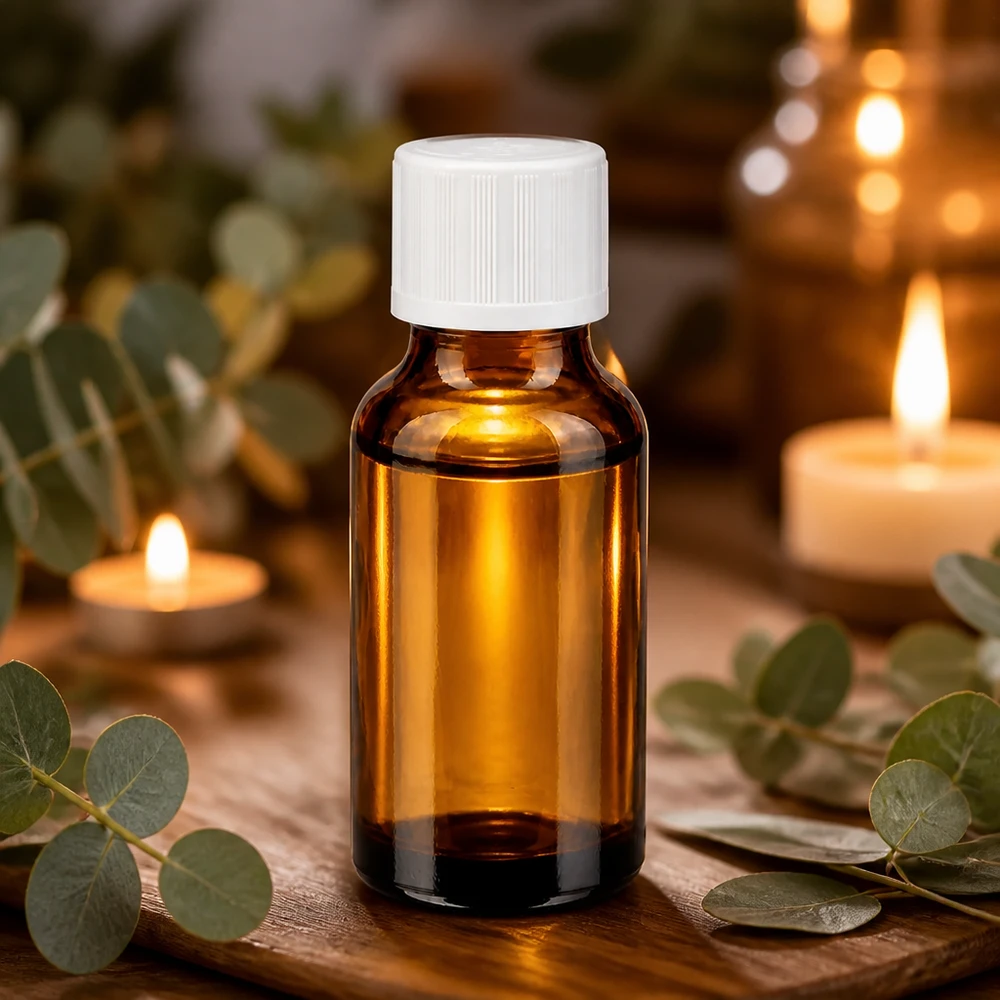20ml Tropfflasche aus UV-schützendem Braunglas mit weißem Schraubverschluss Apothekenqualität