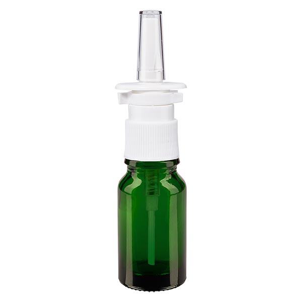Apothekenflasche grün 10ml Nasenzerstäuber weiß Standard Apothekenflasche grün 10ml Nasenzerstäuber weiß Standard