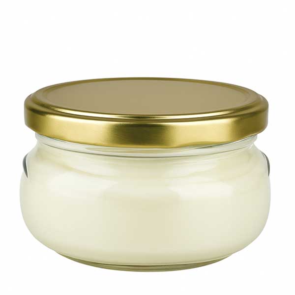 120ml Terrinenglas mit BasicSeal Deckel gold UNiTWIST