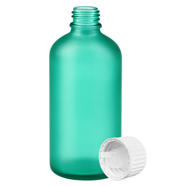 100ml Tropfflasche 0.9mm weiß Standardverschluss GreenLine UT18/100