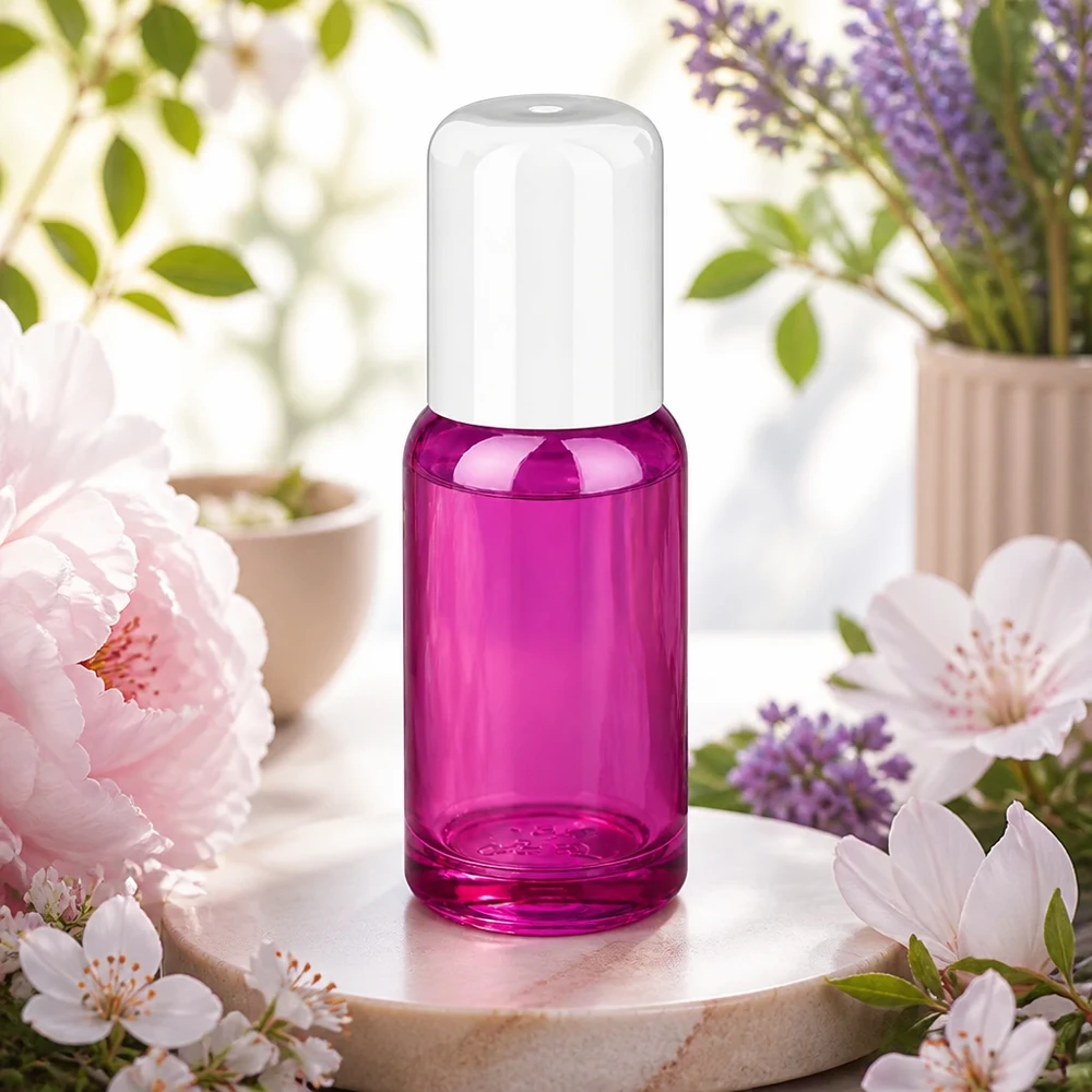 Violette 20ml Roll-On Flasche mit ergonomischem Design für einfache Handhabung von Pflegeölen