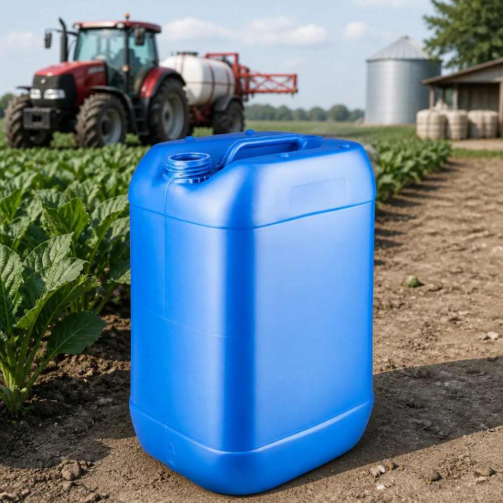 Kanister 25 Liter blau ohne Verschluss Kanister 25 Liter blau ohne Deckel UV-beständig für Lagerung von Flüssigdünger geeignet