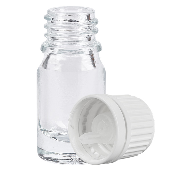 5ml Tropfflasche 0.7mm weiß Originalitätsverschluss ClearLine UT18/5 5ml Tropfflasche 0.7mm weiß Originalitätsverschluss ClearLine UT18/5