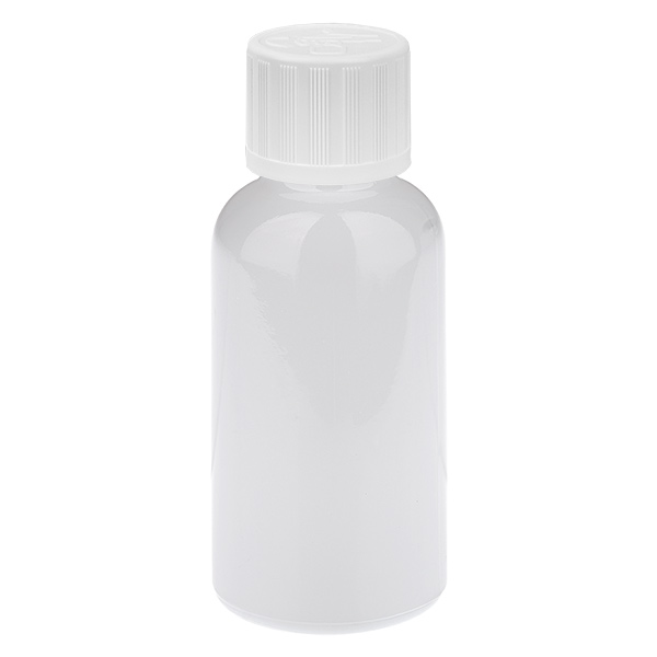 30ml Flasche 11mm Schraubverschluss weiß Standard Kindersicherung WhiteLine UT18/30 30ml Flasche 11mm Schraubverschluss weiß Standard Kindersicherung WhiteLine UT18/30