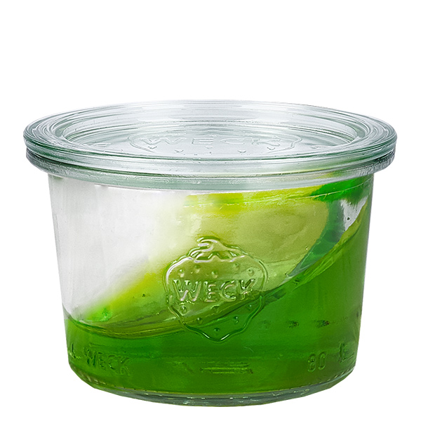 36er Set Weck Gläser 80ml Sturzgläser mit 36 Glasdeckeln