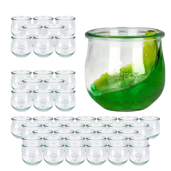 48er Set Weck Gläser 370ml Tulpenglas