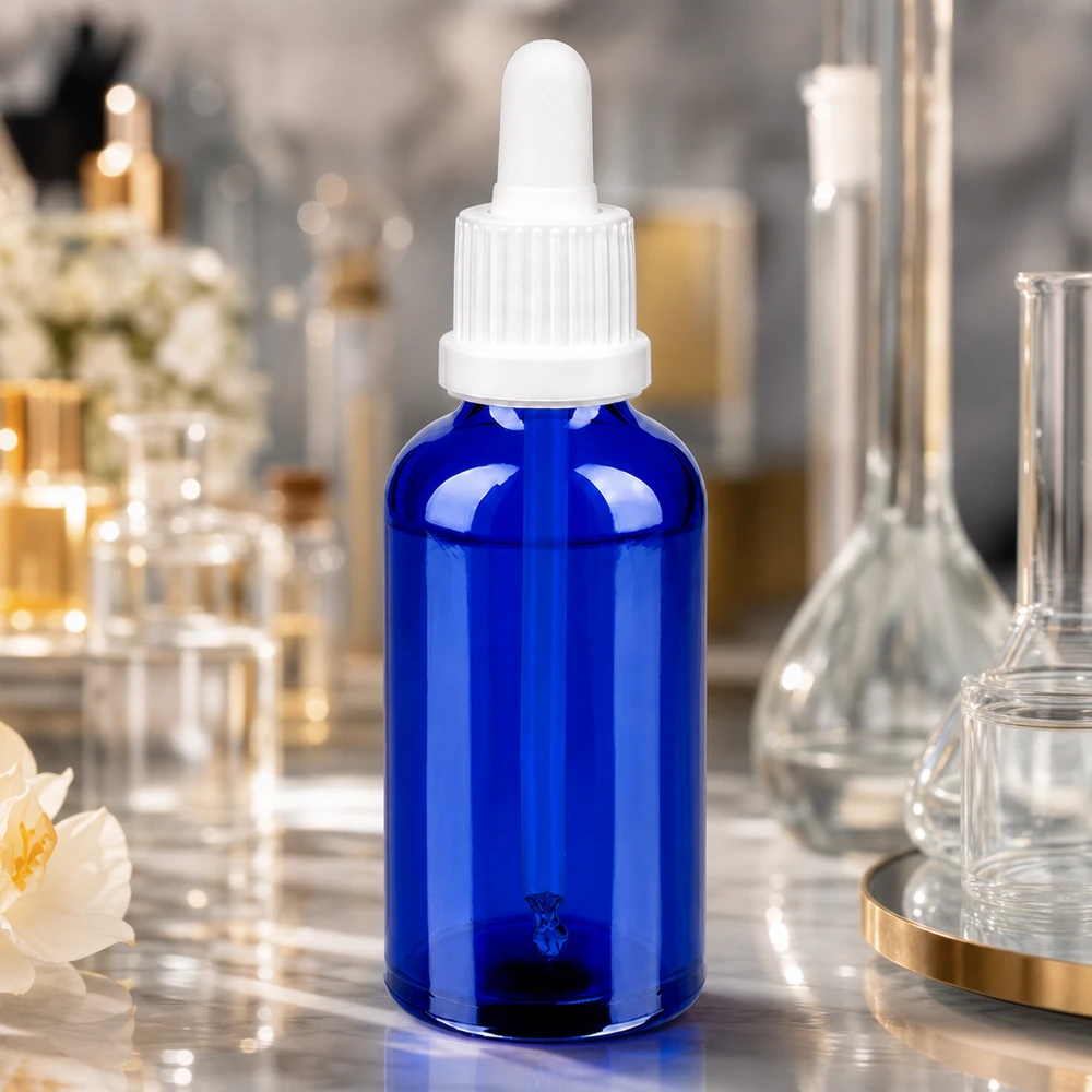 50ml Pipettenflasche OV BlueLine UT18/50 aus robustem Glas für langlebige Aufbewahrung