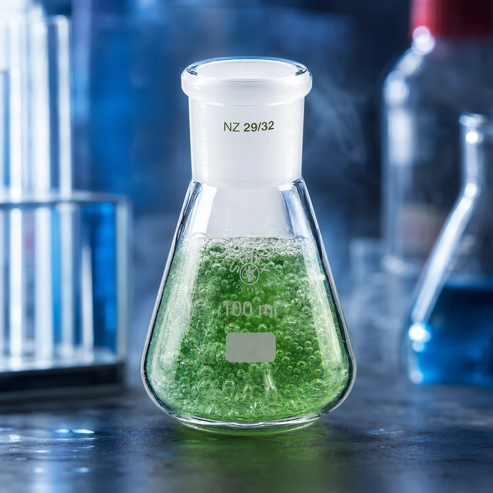 Erlenmeyerkolben 100ml mit Normschliff (29/32) Erlenmeyerkolben 100ml mit Normschliff (29/32)